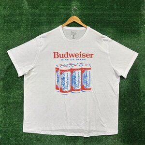 Budweiser white oversized T-shirt in size 3XL